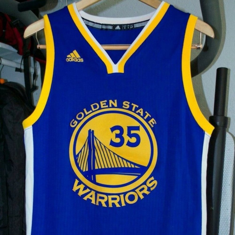 Adidas Kevin Durant Golden State Warriors Authentic Jersey Mens $115 S